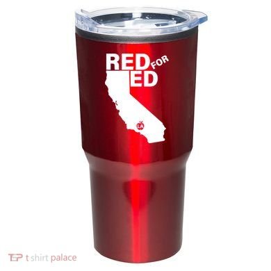 Red For Ed LA California  Tumbler