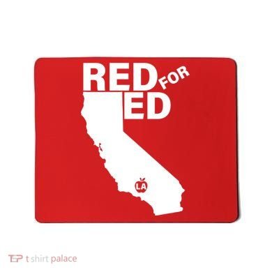 Red For Ed LA California  Mousepad