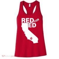 Red For Ed LA California  Women's Tank Top thumb 0