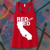 Red For Ed LA California  Women's Tank Top thumb 3