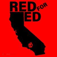 Red For Ed LA California  Santa Hat thumb 1