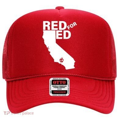 Red For Ed LA California  Hat