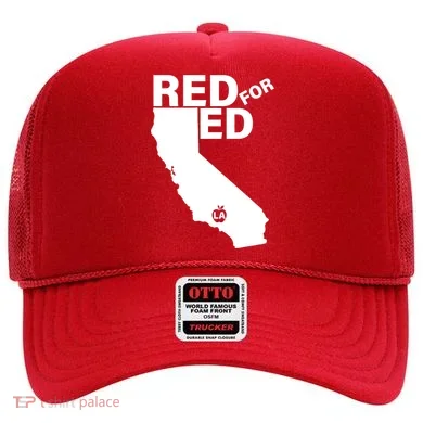 Red For Ed LA California Hat