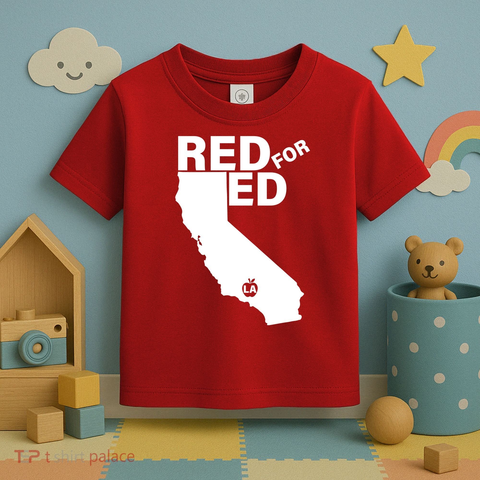 Red For Ed LA California  Toddler T-Shirt