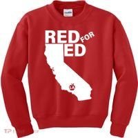 Red For Ed LA California  Kids Sweatshirt thumb 0