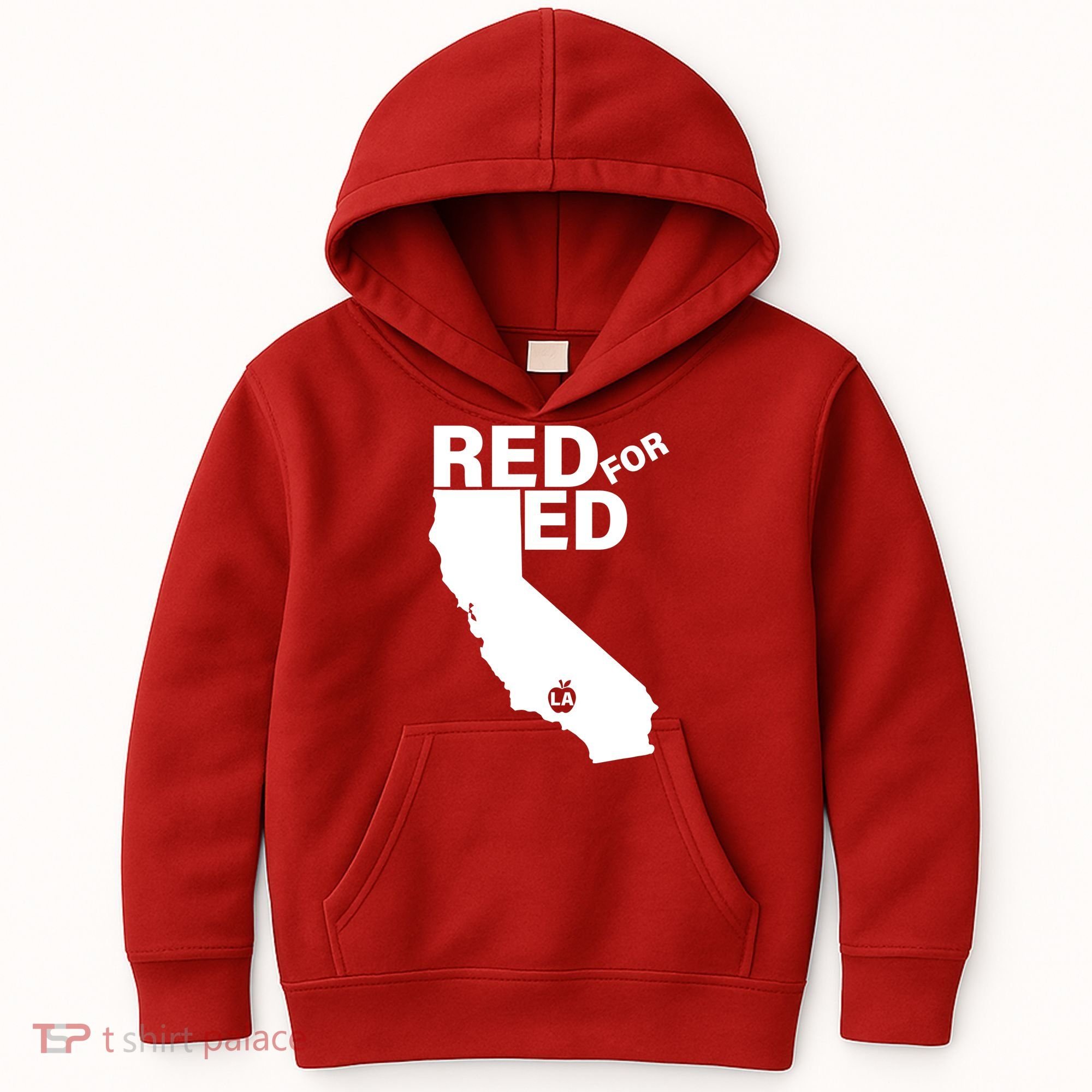 Red For Ed LA California  Kids Hoodie