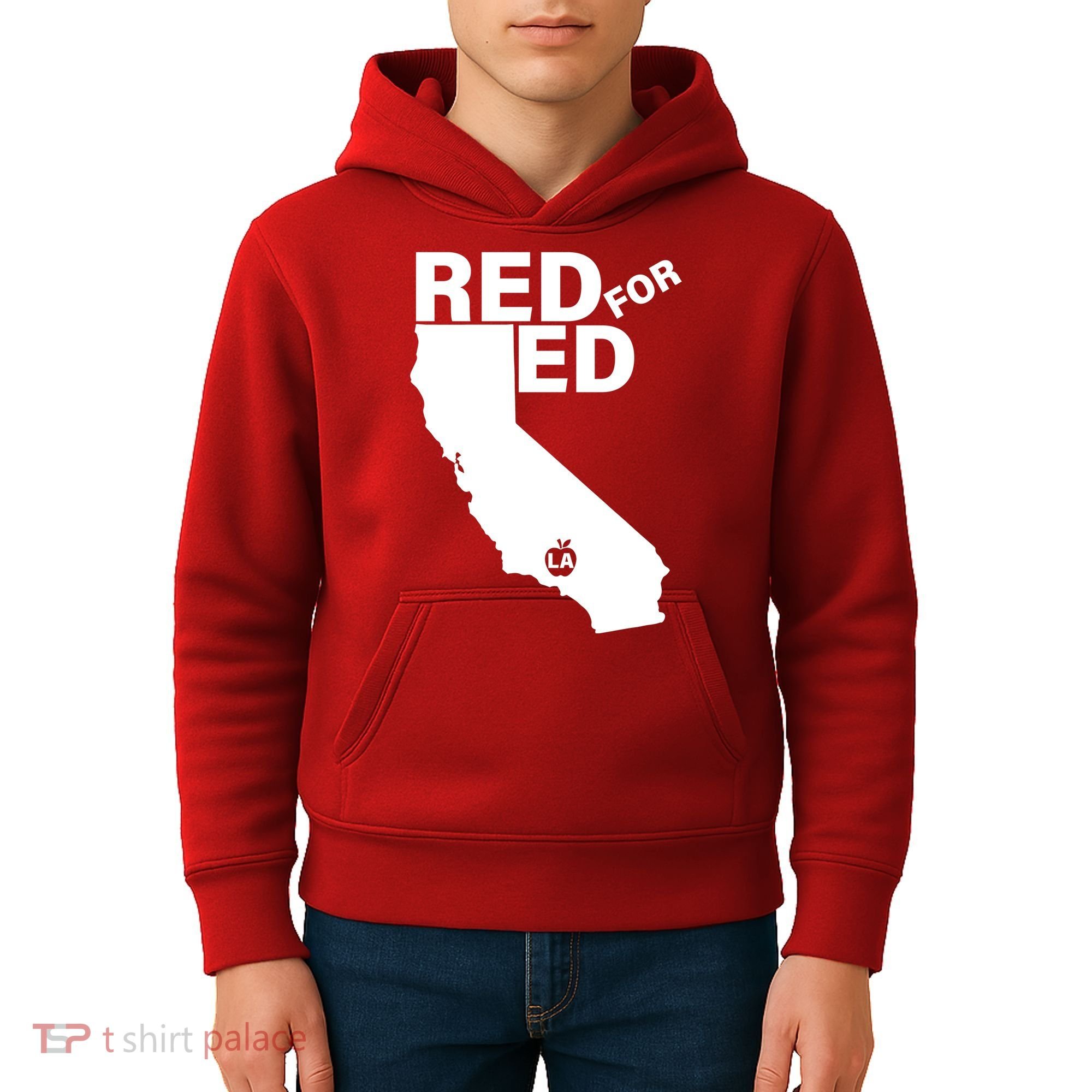 Red For Ed LA California  Kids Hoodie