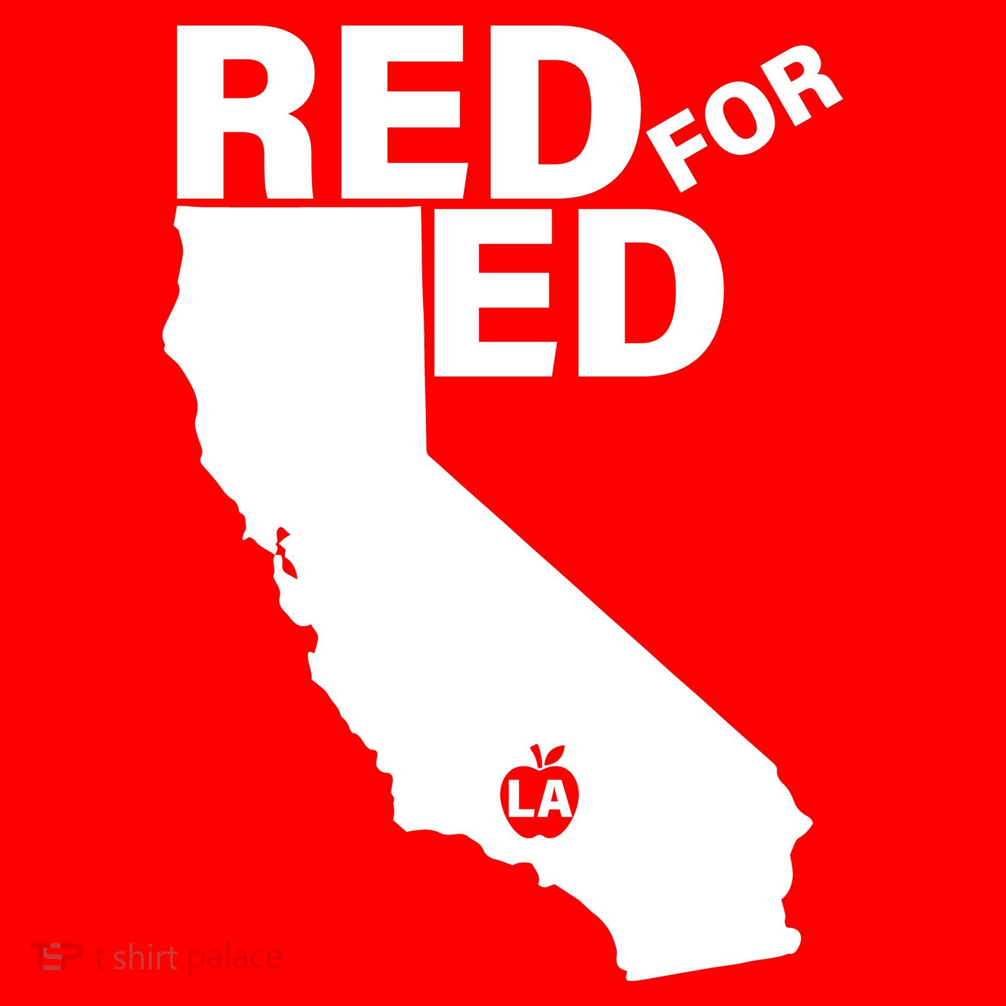 Red For Ed LA California  Kids Hoodie