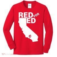 Red For Ed LA California  Kids Long Sleeve Shirt thumb 0