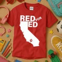 Red For Ed LA California  Kids T-Shirt thumb 3