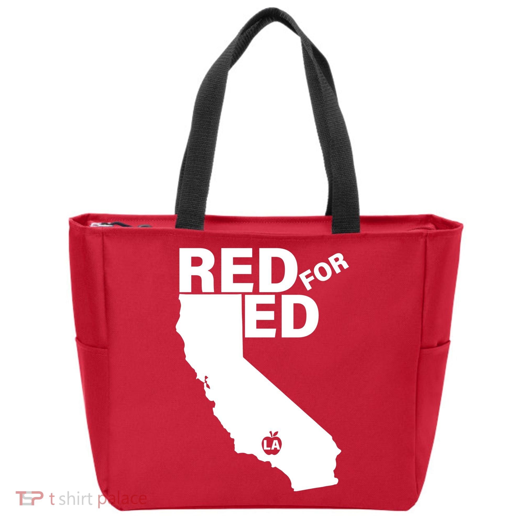 Red For Ed LA California  Tote Bag
