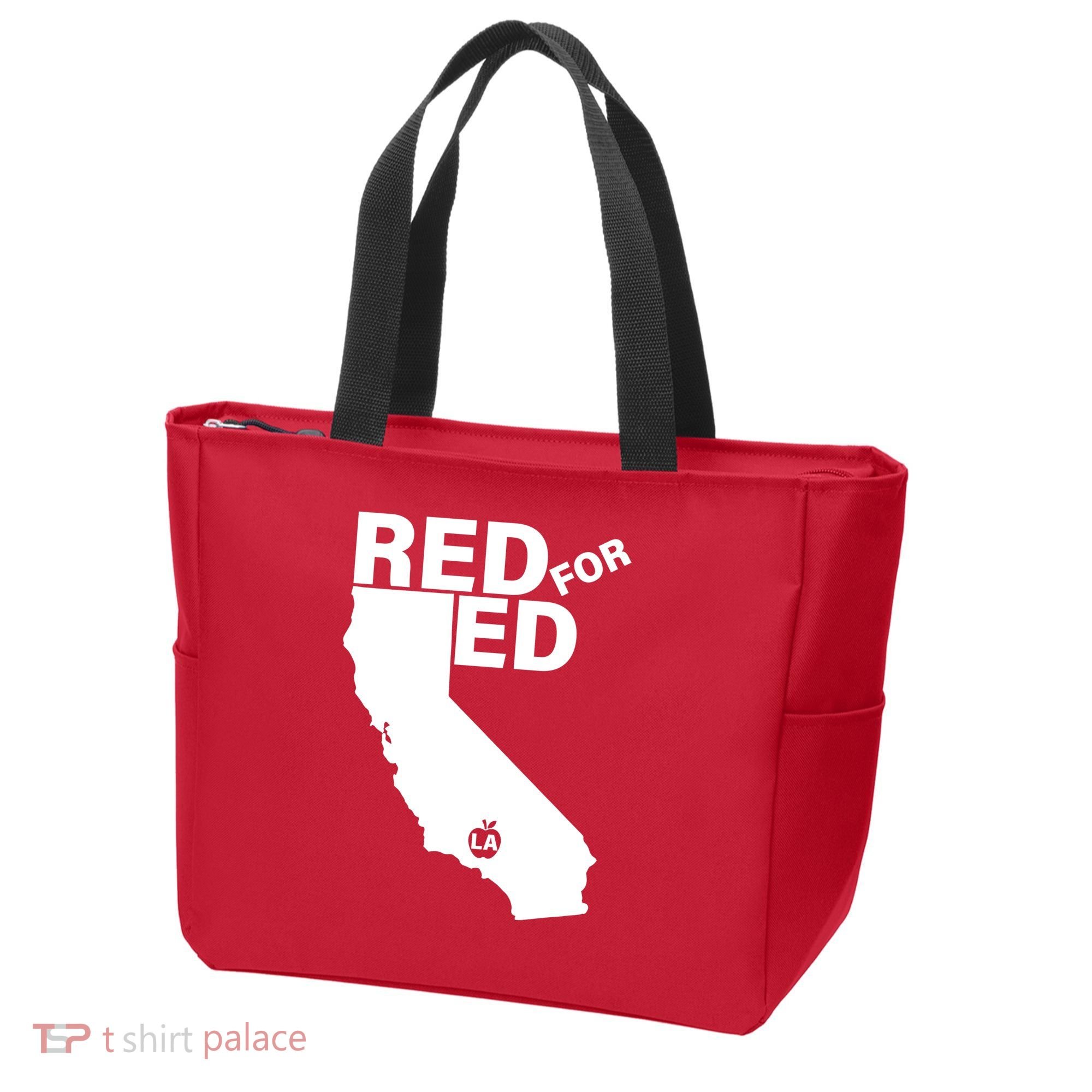 Red For Ed LA California  Tote Bag