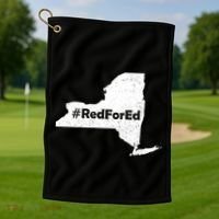 Red For Ed New York Golf Towel thumb 1