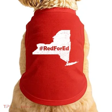 Red For Ed New York Doggie Tank