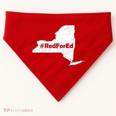 Red For Ed New York USA-Made Doggie Bandana
