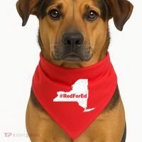 Red For Ed New York USA-Made Doggie Bandana thumb 1