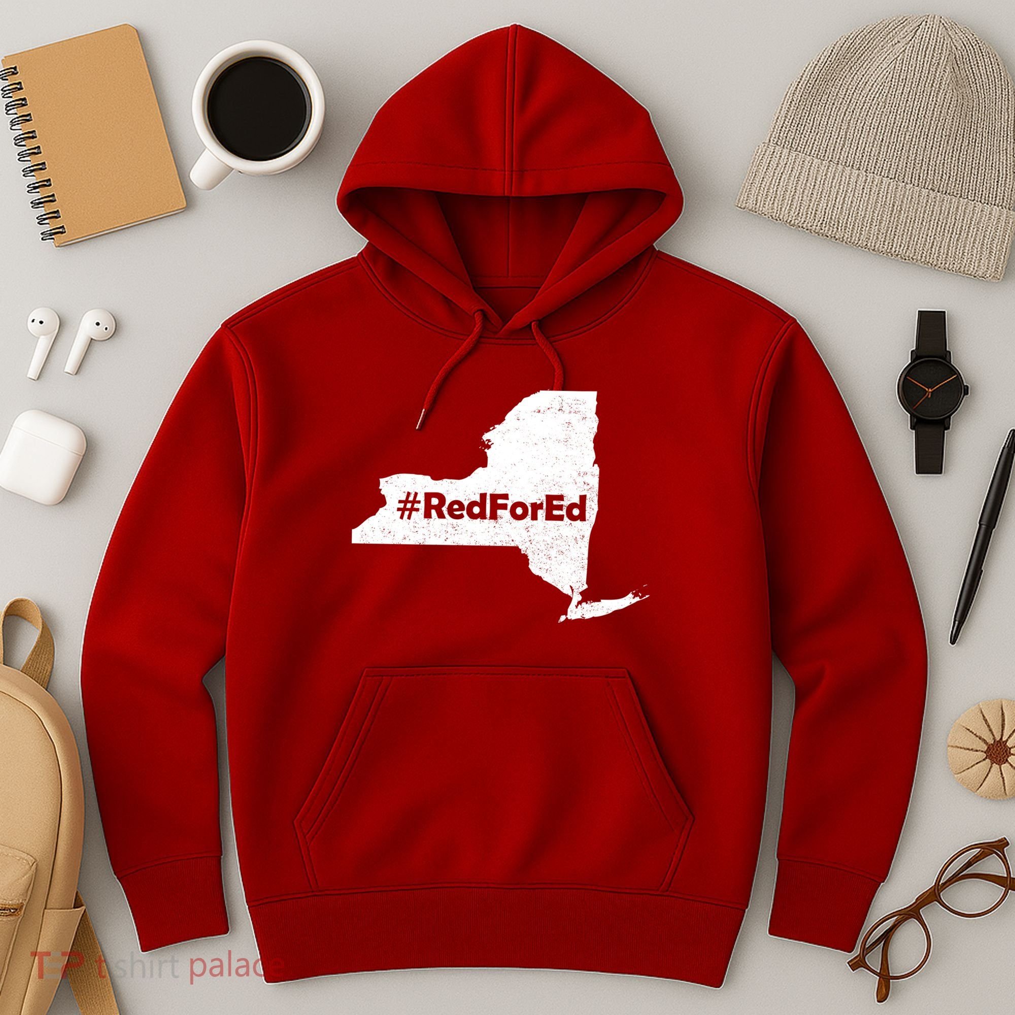 Red For Ed New York Hoodie
