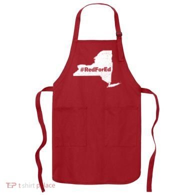 Red For Ed New York Apron
