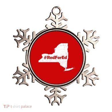 Red For Ed New York Ornament