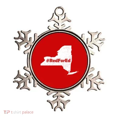 Red For Ed New York Ornament