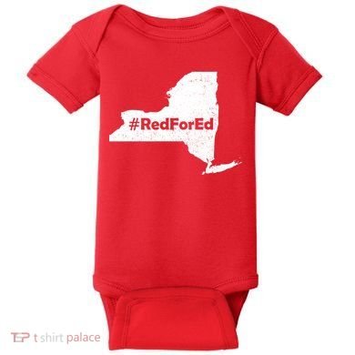 Red For Ed New York Baby Bodysuit