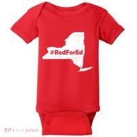 Red For Ed New York Baby Bodysuit thumb 0