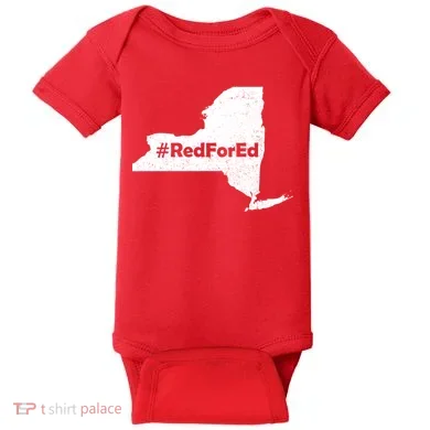 Red For Ed New York Baby Bodysuit