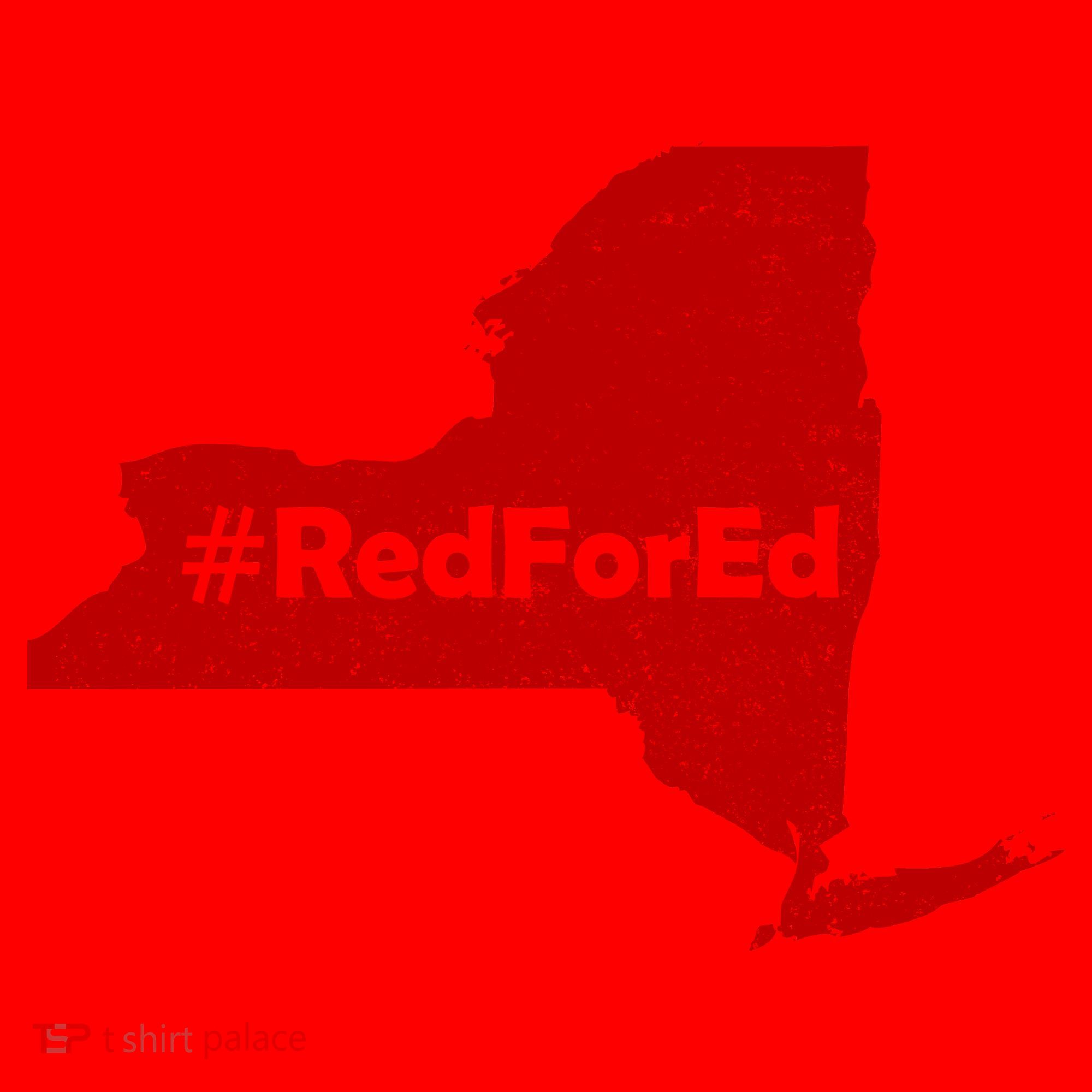 Red For Ed New York Santa Hat