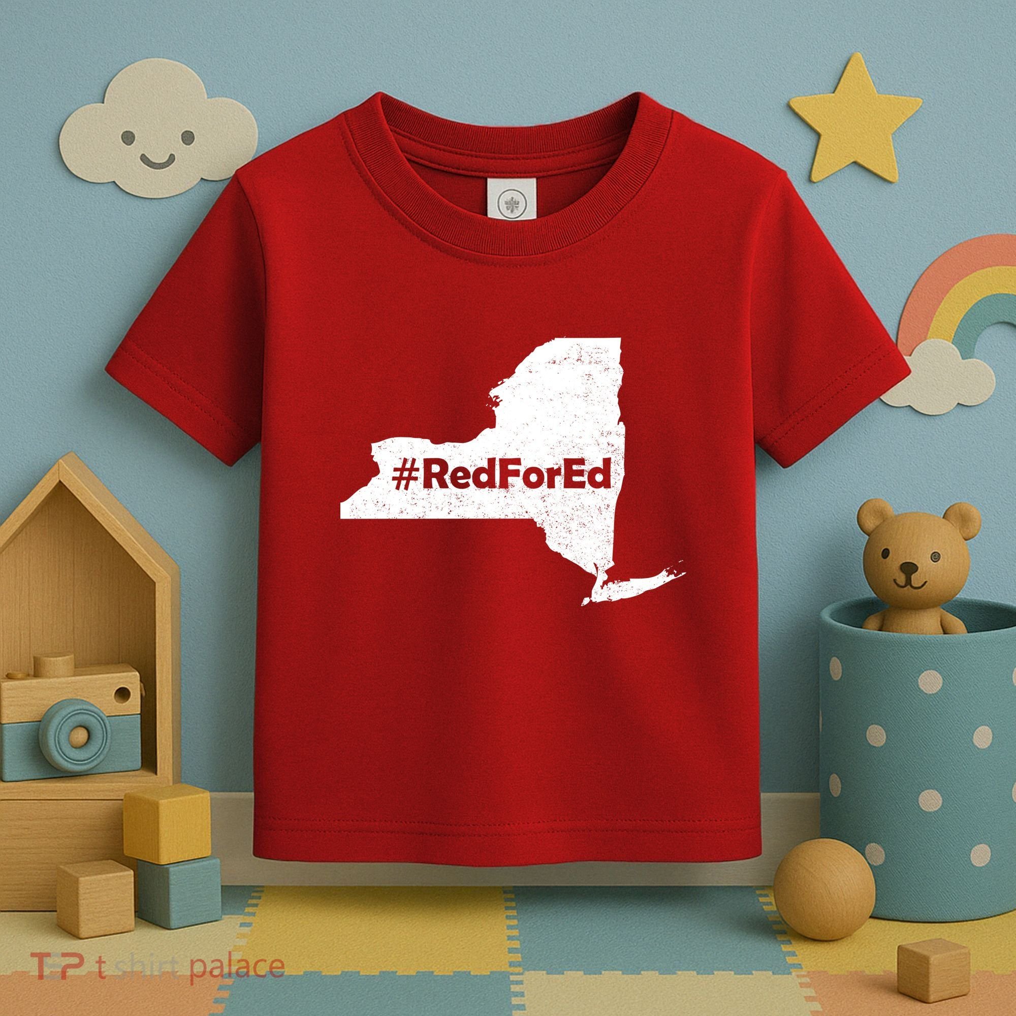 Red For Ed New York Toddler T-Shirt