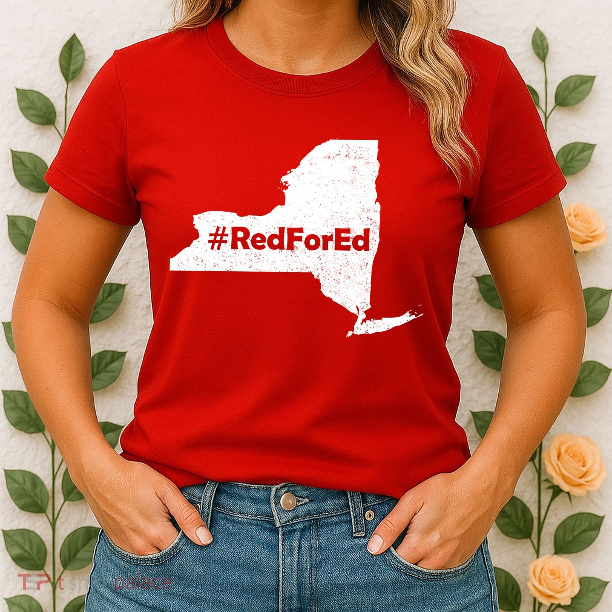 Red For Ed New York Women's T-Shirt