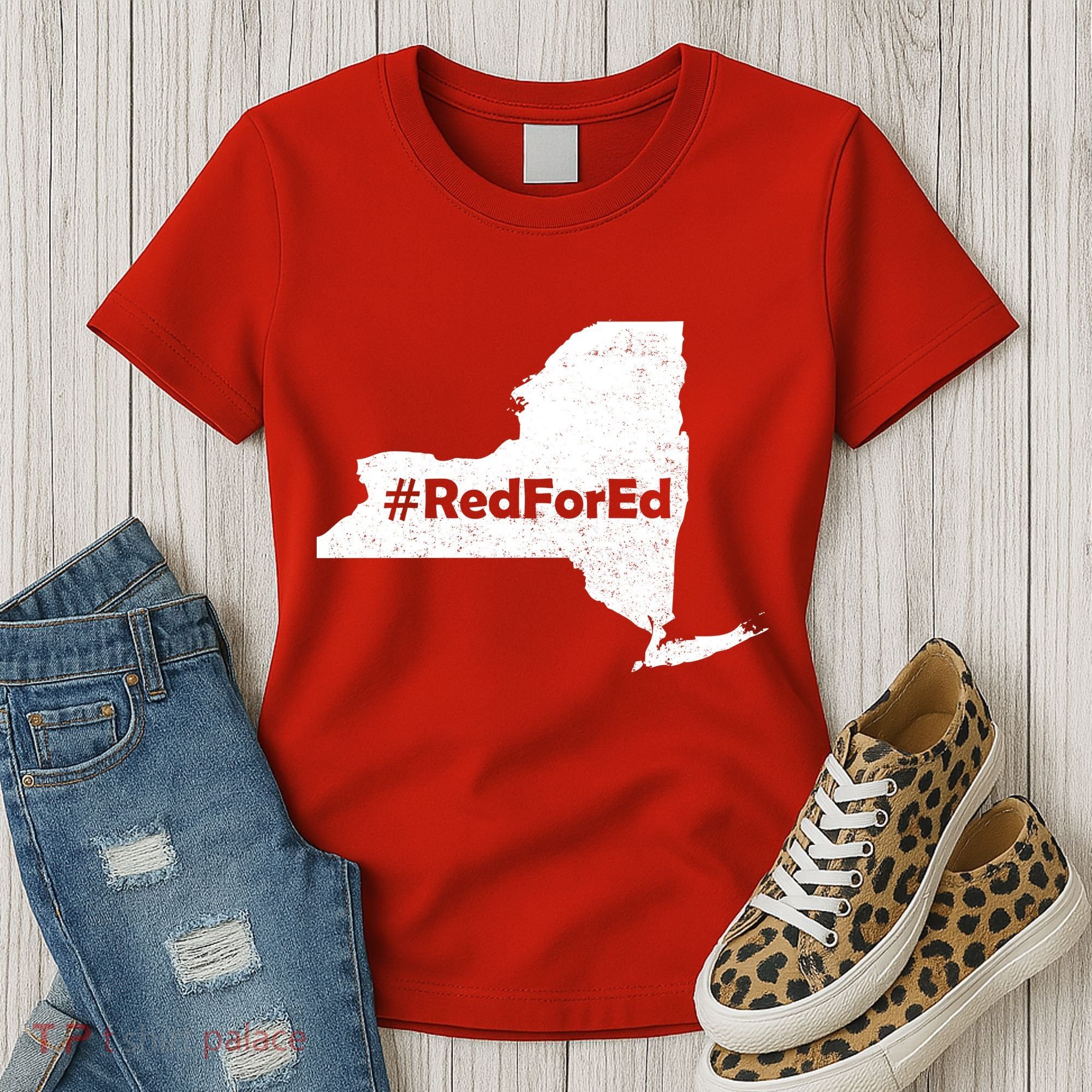 Red For Ed New York Women's T-Shirt