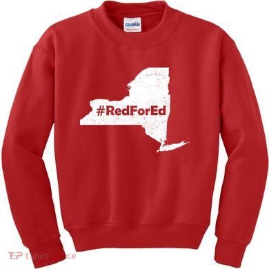 Red For Ed New York Kids Sweatshirt
