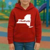 Red For Ed New York Kids Hoodie thumb 3