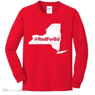 Red For Ed New York Kids Long Sleeve Shirt