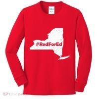 Red For Ed New York Kids Long Sleeve Shirt thumb 0
