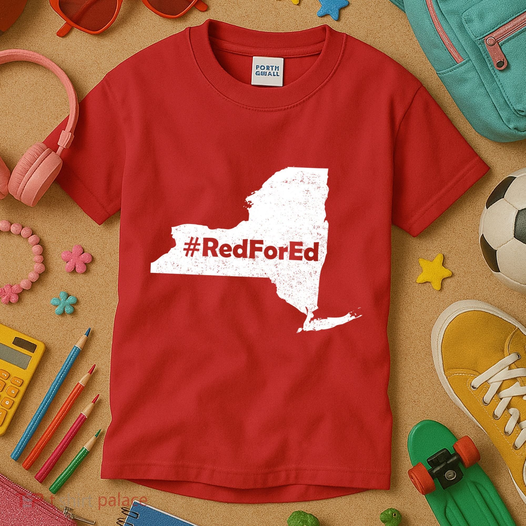 Red For Ed New York Kids T-Shirt