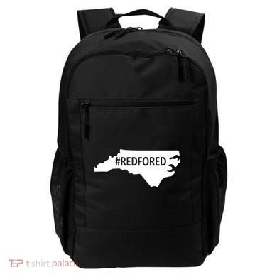 Red For Ed North Carolina State Map Backpack