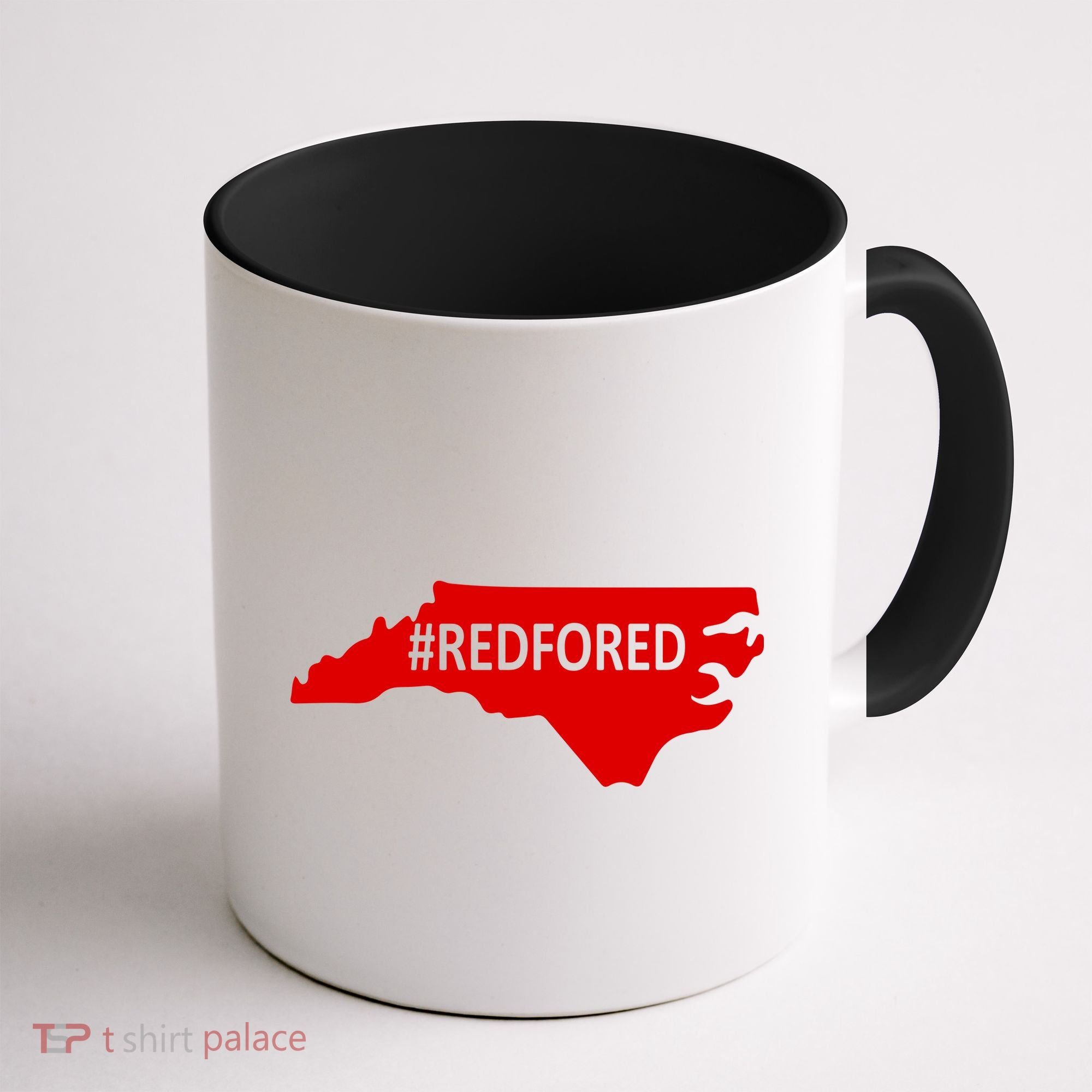  Red For Ed North Carolina State Map Coffee Mug