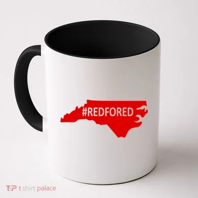 Red For Ed North Carolina State Map Coffee Mug