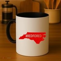  Red For Ed North Carolina State Map Coffee Mug thumb 4
