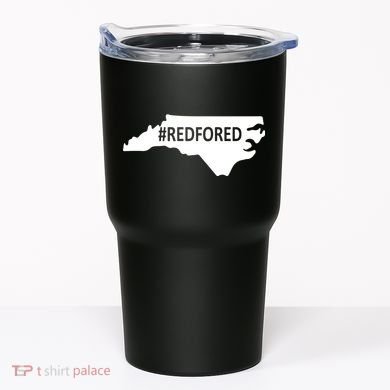 Red For Ed North Carolina State Map Tumbler