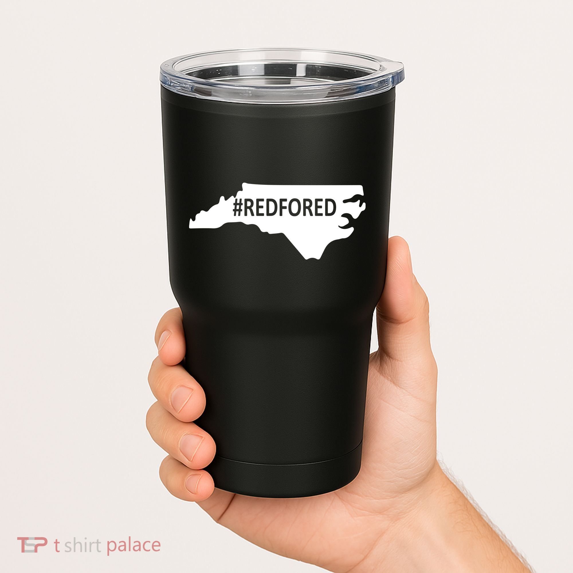  Red For Ed North Carolina State Map Tumbler