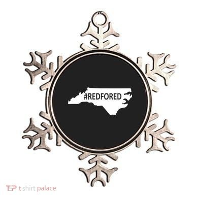  Red For Ed North Carolina State Map Ornament