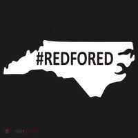  Red For Ed North Carolina State Map Ornament thumb 1