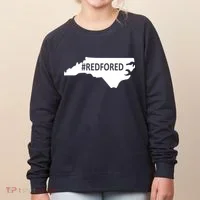  Red For Ed North Carolina State Map Women's Sweatshirt thumb 0
