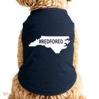  Red For Ed North Carolina State Map Doggie Tank thumb 0