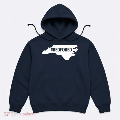 Red For Ed North Carolina State Map Hoodie
