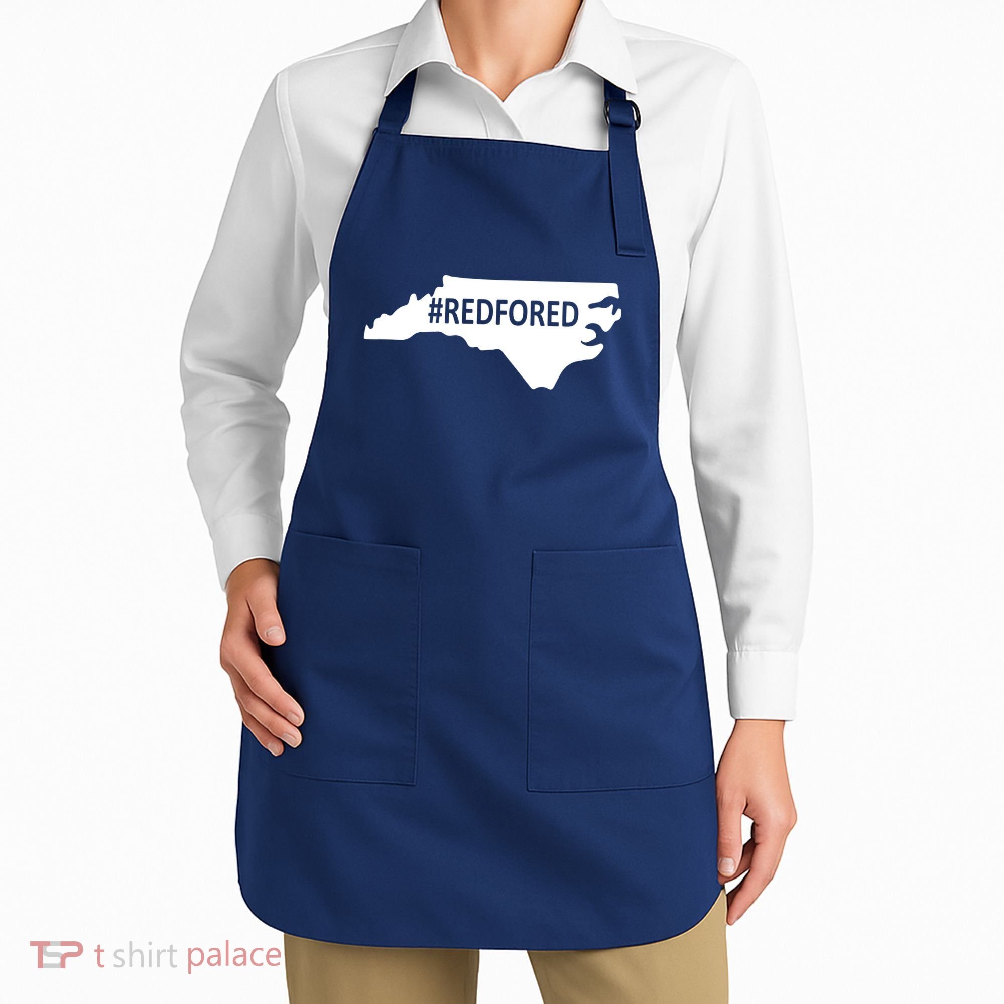  Red For Ed North Carolina State Map Apron