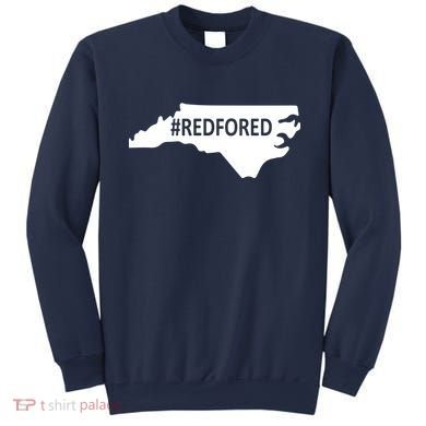  Red For Ed North Carolina State Map Sweatshirt