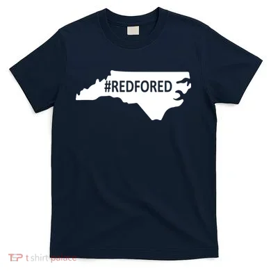  Red For Ed North Carolina State Map T-Shirt